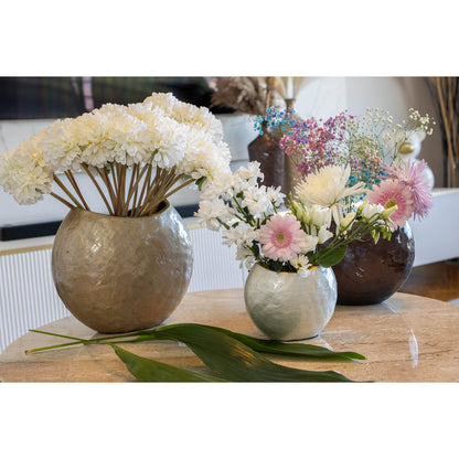 Vase ovale sable 26x15.5x22cm