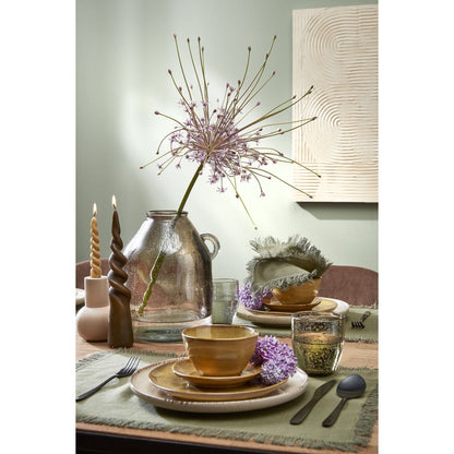 Dinner candle Twist Light brown