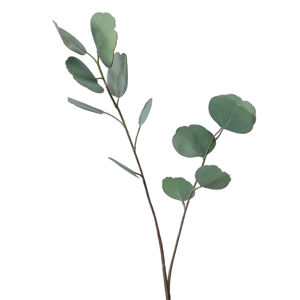 DECORATIVE DARK GREEN EUCALYPTUS FLOWER 65X14X1CM