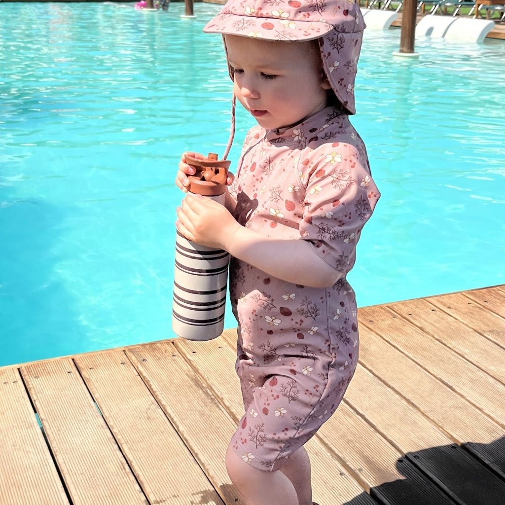 Dia swim suit-Sand - Flower bee