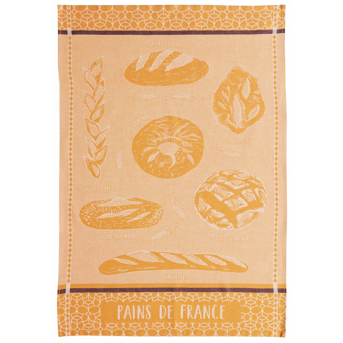 Jacquard breads ocher bread 50 x 70