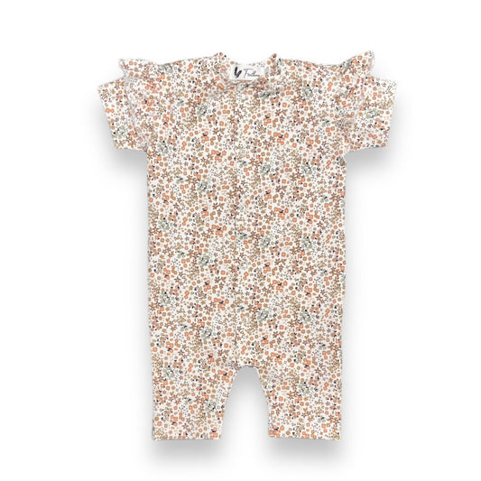 Baby romper ruffle summer love flower