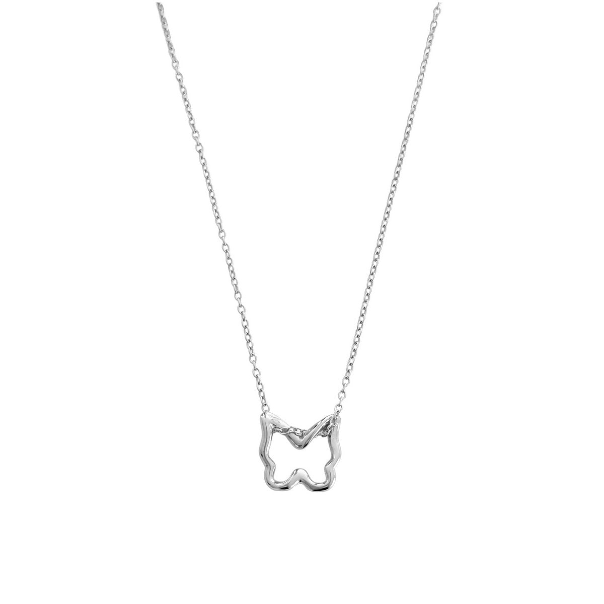 Butterfly necklace - silver