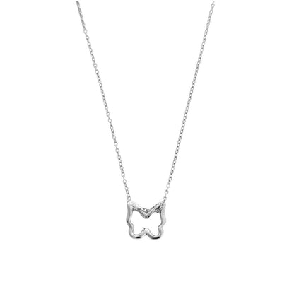 Butterfly necklace - silver