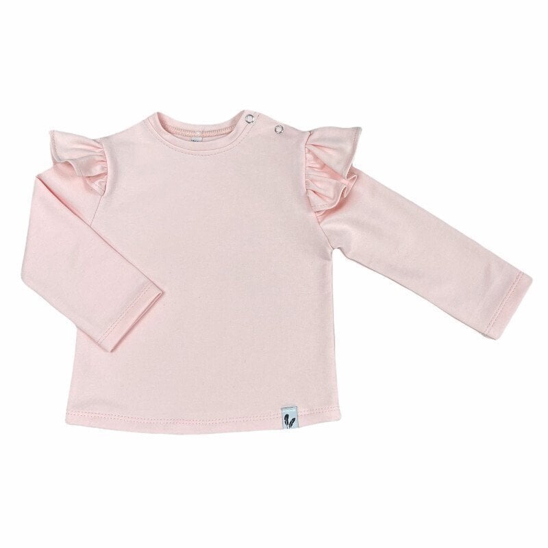 Long sleeve ruffle pink