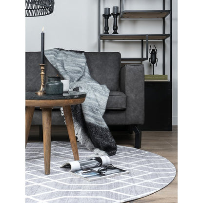 Rug Pattern Round Gray ø160 cm