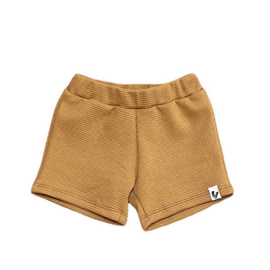 Shorts waffle camel