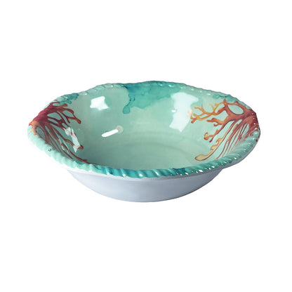 CORAL MELAMINE DEEP PLATE 20X20X5.5CM