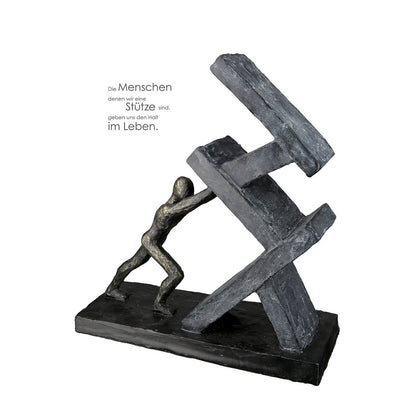 Poly sculpture bookend "Holding"