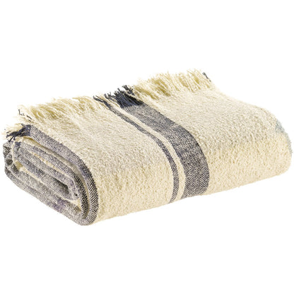 Plaid jacquard Jane Multico marine 130 x 160