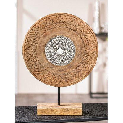 Sculpture round wheel H.46 cm