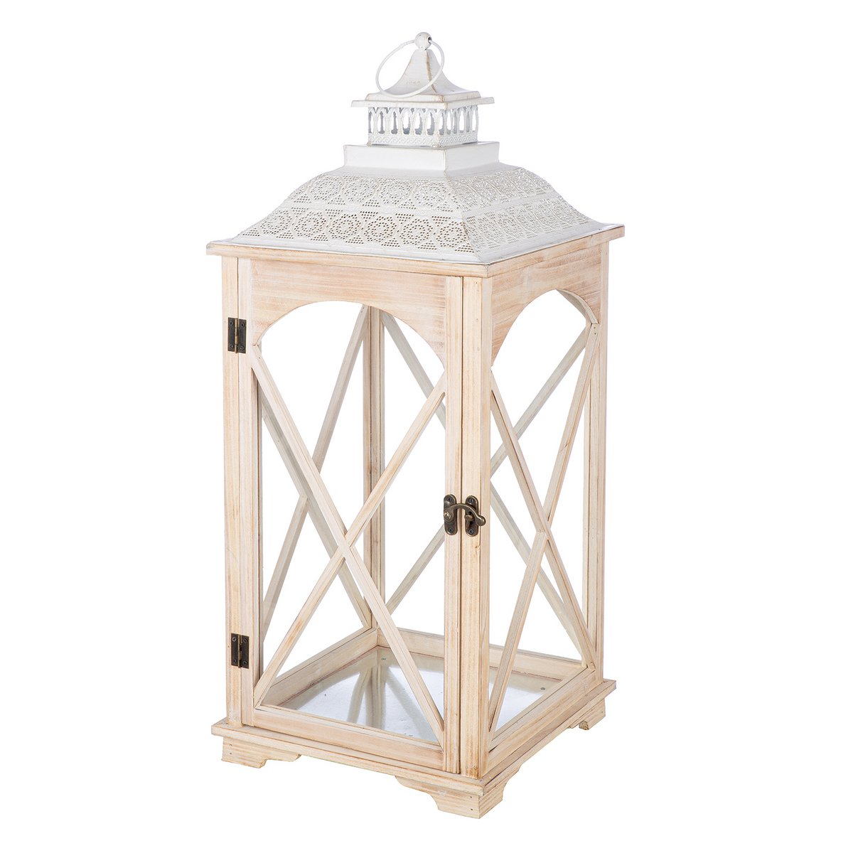 Set of 3 lanterns Fresno, natural color H.75 cm