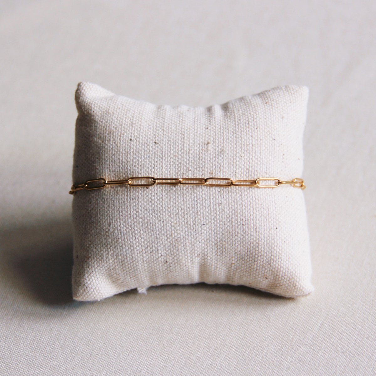 SA808 - Steel D-chain bracelet - gold