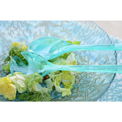 Sea blue glass bowl 33x33x9cm