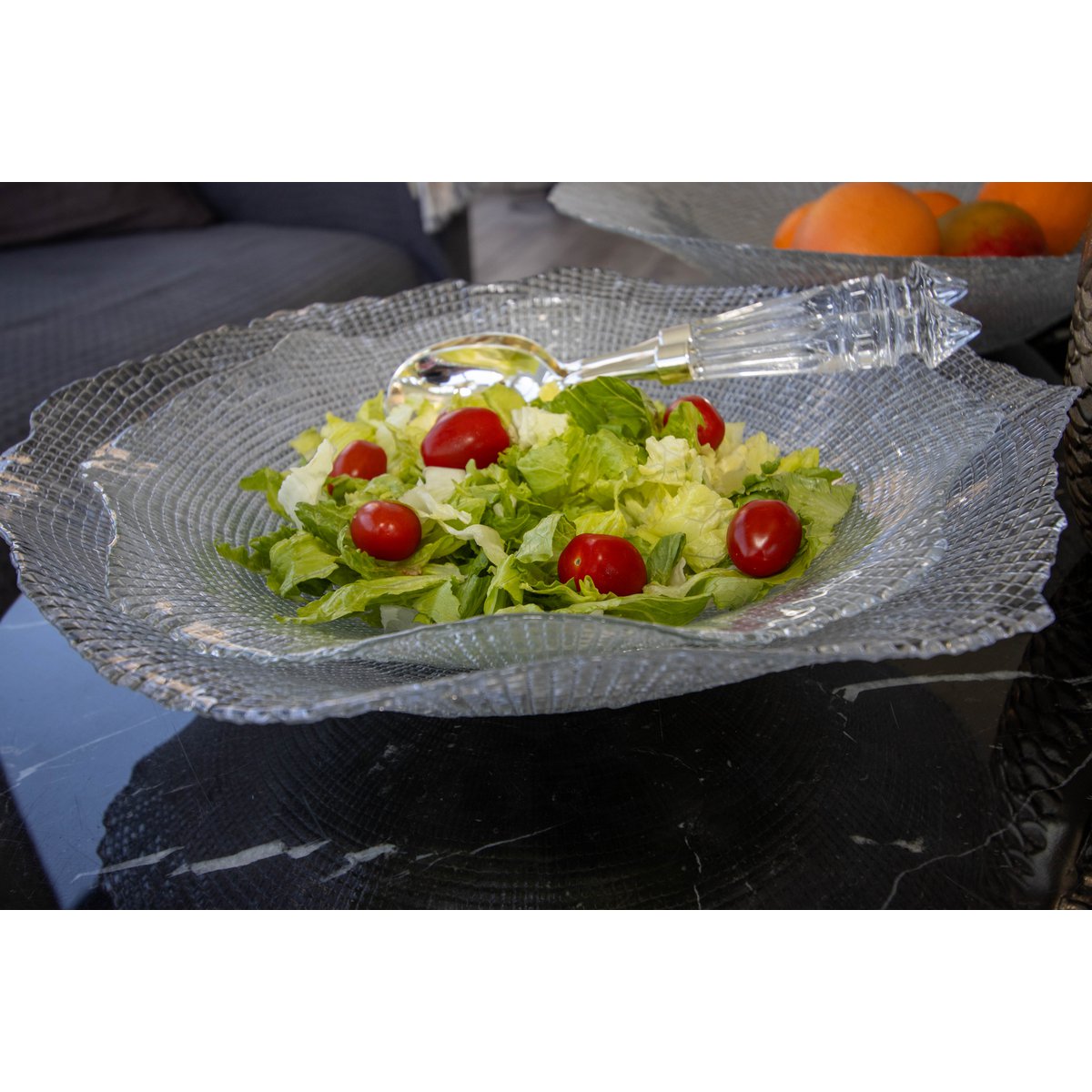 42cm transparent wave cut