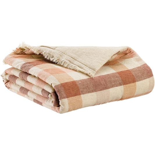 Edredon imprints kate terracotta 85 x 200