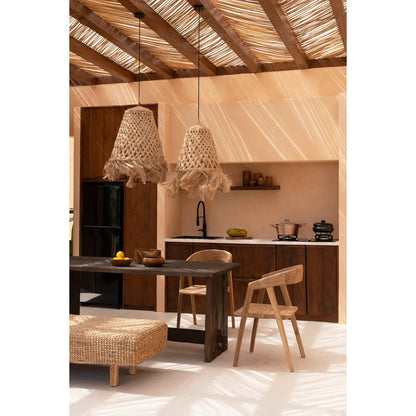 The Abaca Jelly Fish Pendant - Natural - L