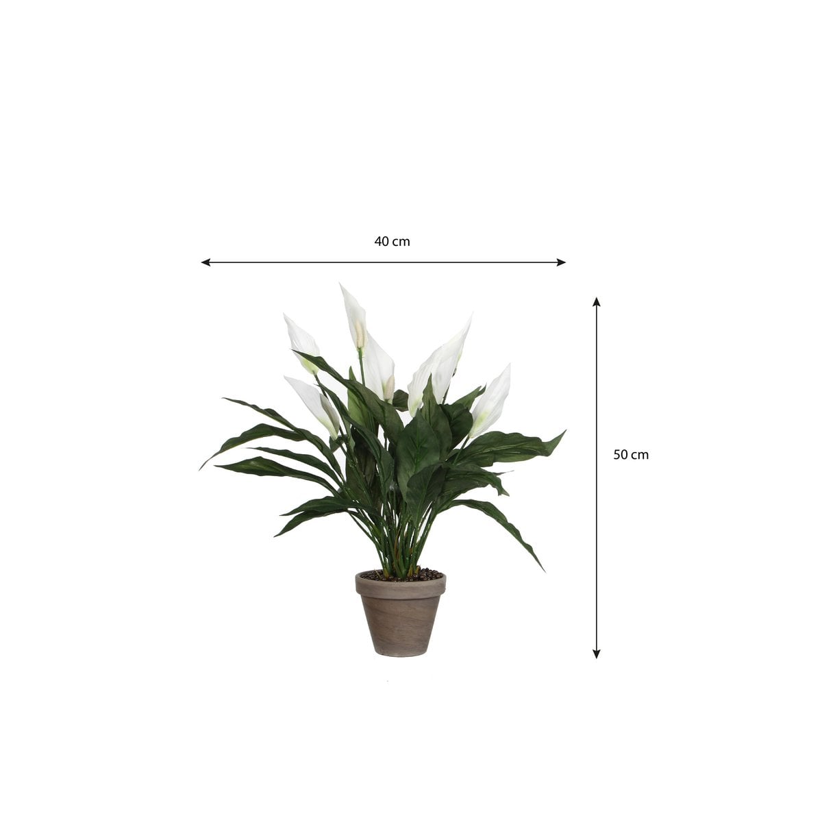Artificial plant Spathiphyllum White