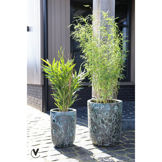 Plant pot - Fuji Relic Jade Set Ø36/26 x H45/35 cm (set of 2 pieces)