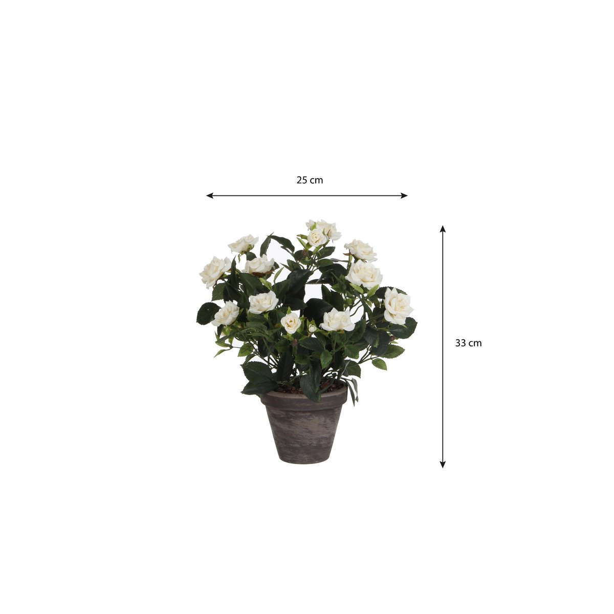 Artificial plant Rosebush White