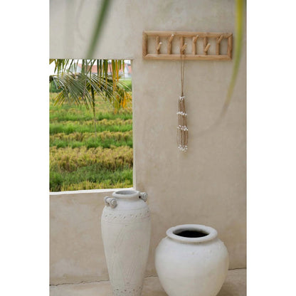 The Long Shell Tassel - White