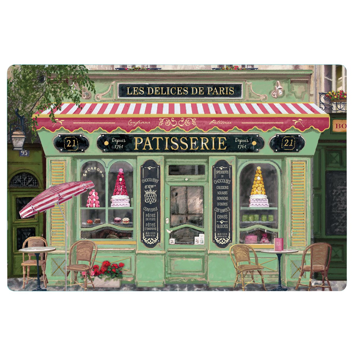 Placemat Boutique Patisserie Assorted 30 x 45