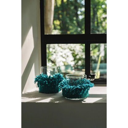 The Oh My Gee Candle Holder - Aqua - M