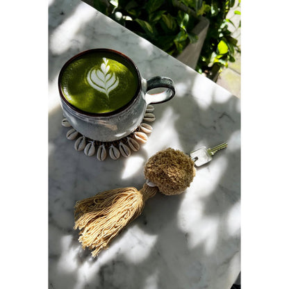 The Pompom Keychain - Mocca