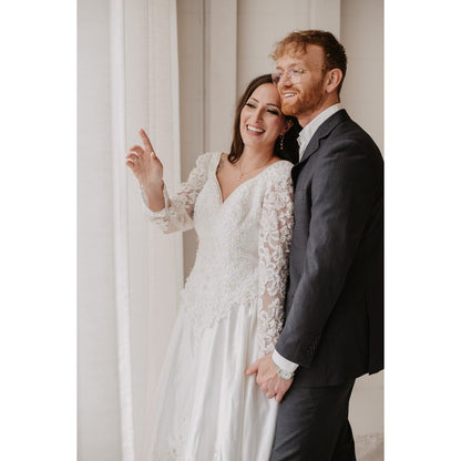 Crystal heart, moonstone and pearl earrings - gold