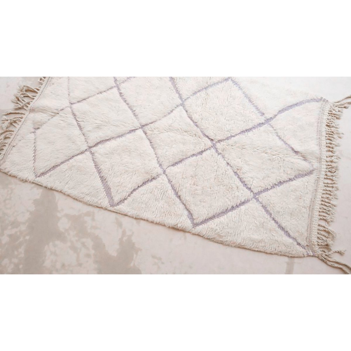 Pure wool Moroccan Berber rug 119 x 199 cm