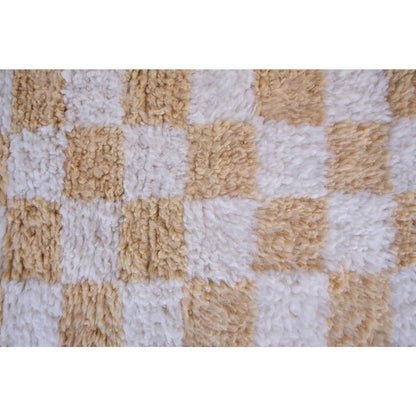 Berber checkered wool rug 164 x 251 cm