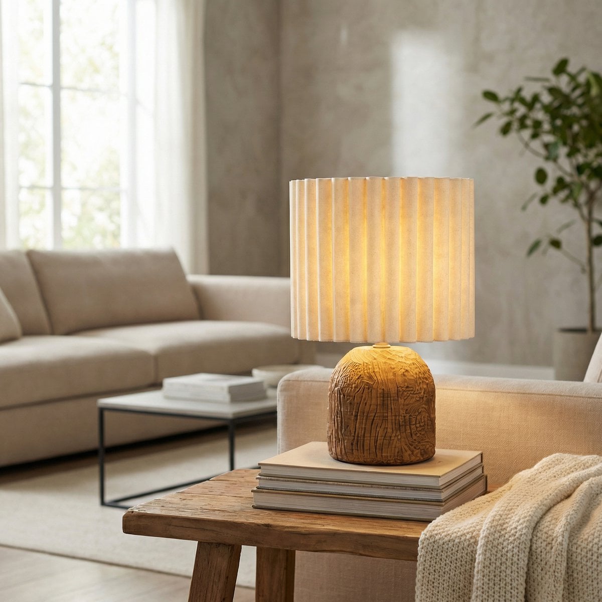 Table lamp Frey Brown