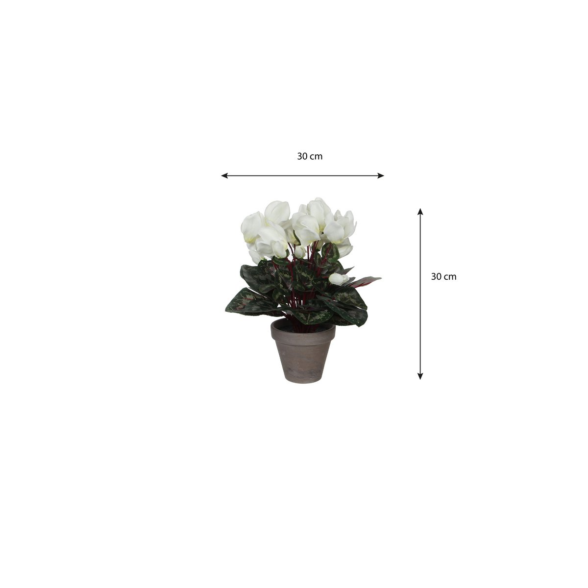 Artificial plant Cyclamen White