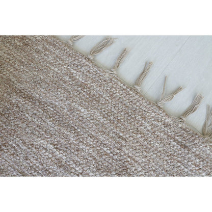 Large hand-woven recycled cotton rug