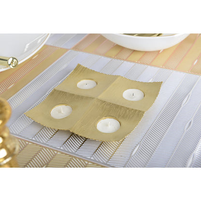 4 LIGHTS CANDLE HOLDER GOLD MAT