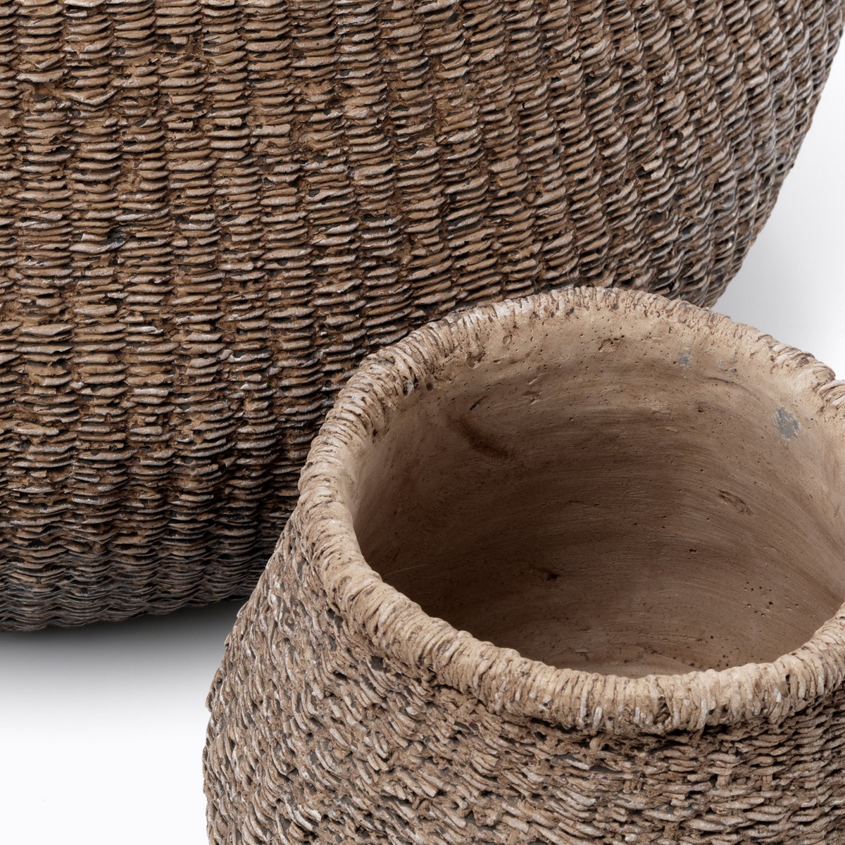 The Faux-Puff Planter - Brown - M