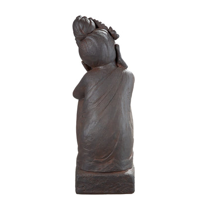 Fibergl Buddha on base "Calma"