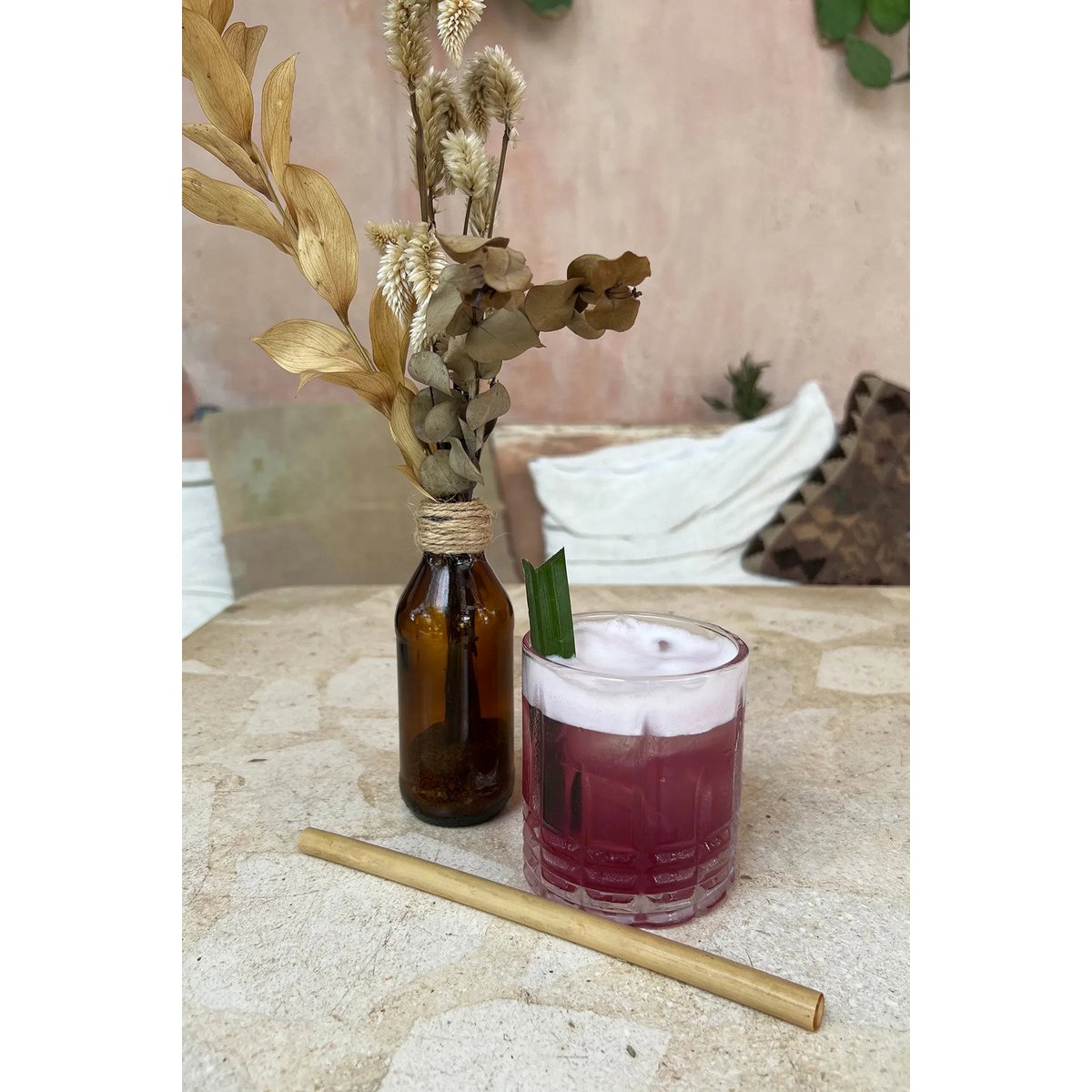 The Bamboo Straws - Set of 10 With Cleaning Brush