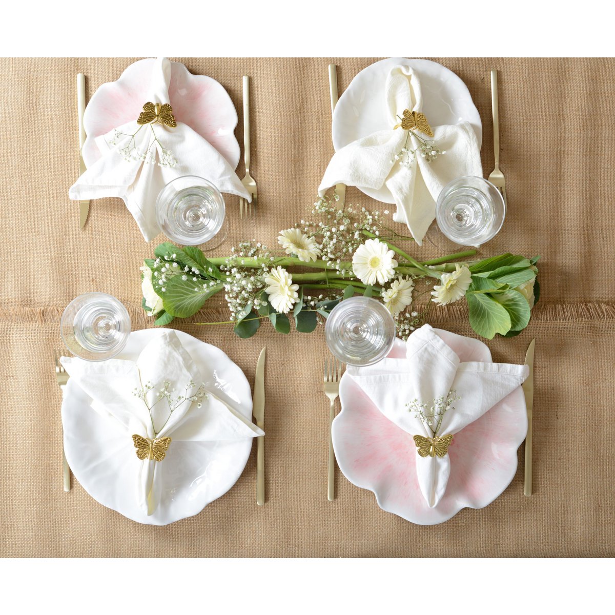 White flat plate in Melamine 27x27x2cm