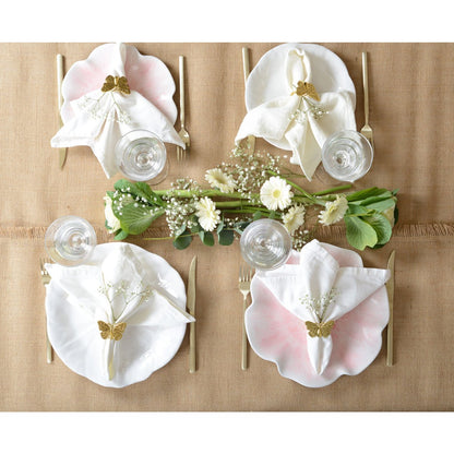 White flat plate in Melamine 27x27x2cm