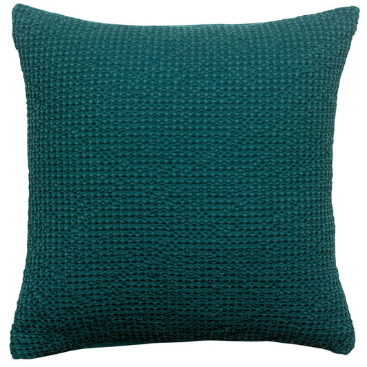 Maia Petrol Stonewashed Cushion 45 x 45