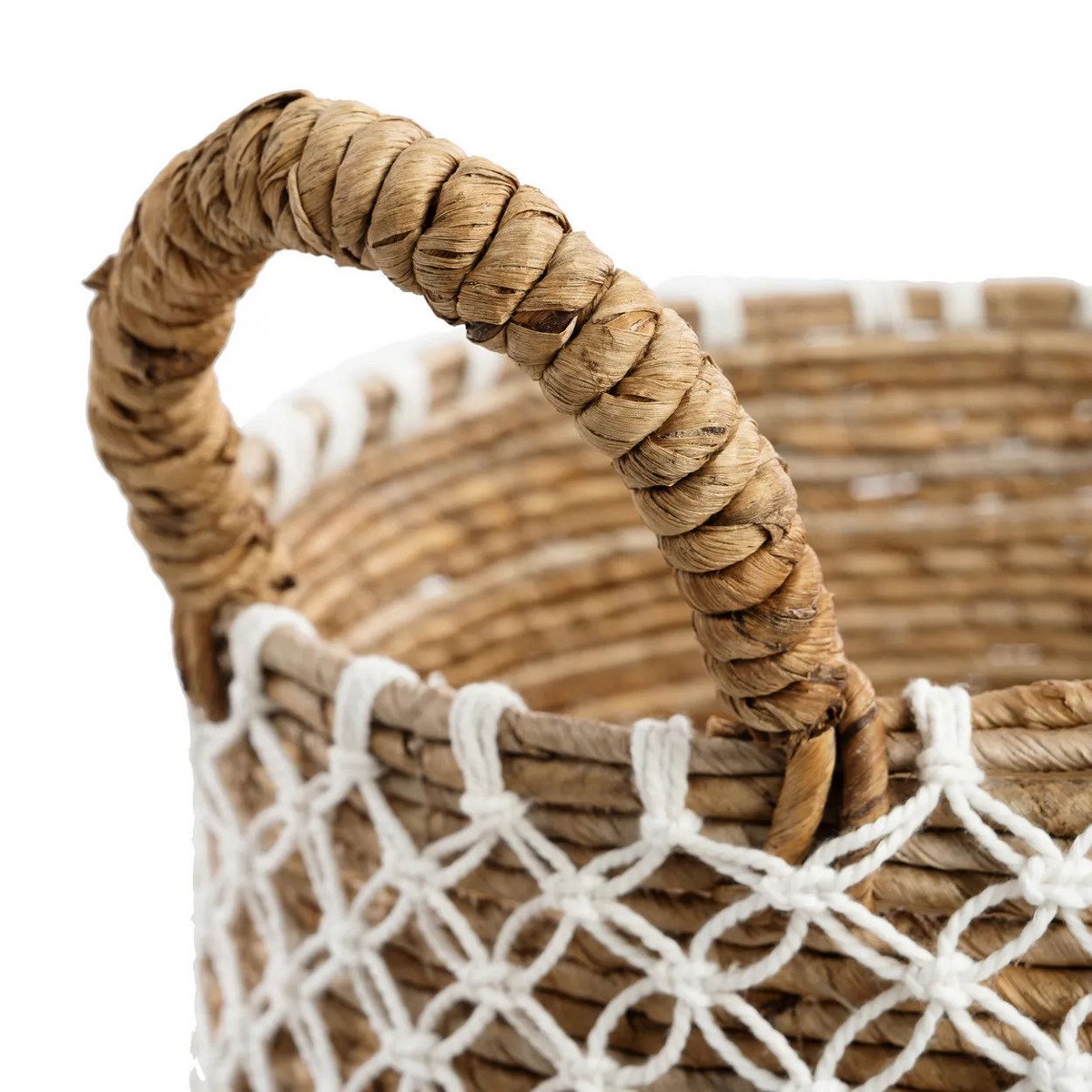 The Crossed Stitched Macrame Basket - M