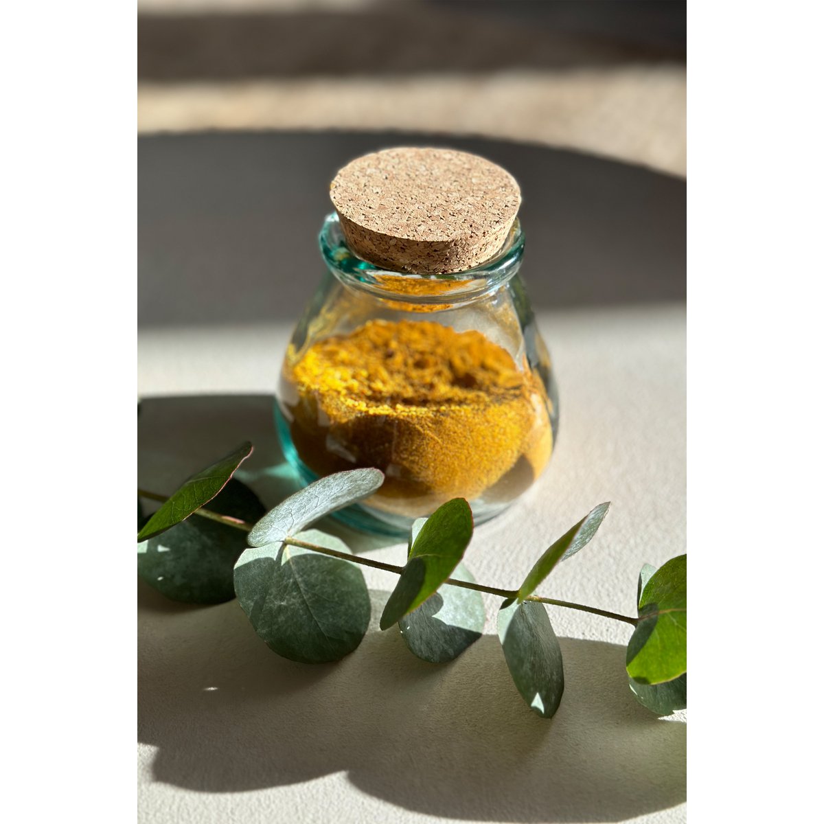 The Belly Glass Pot - Blue - M