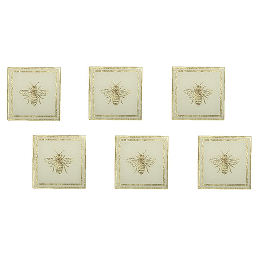 Set of 6 bee glass below