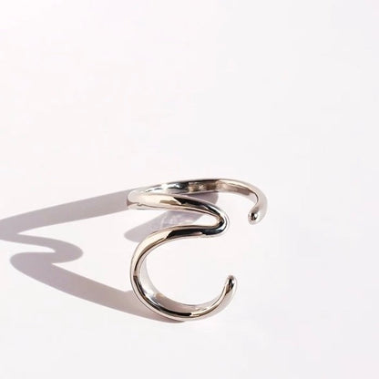 Minimalist Wave Line Ear Cuff