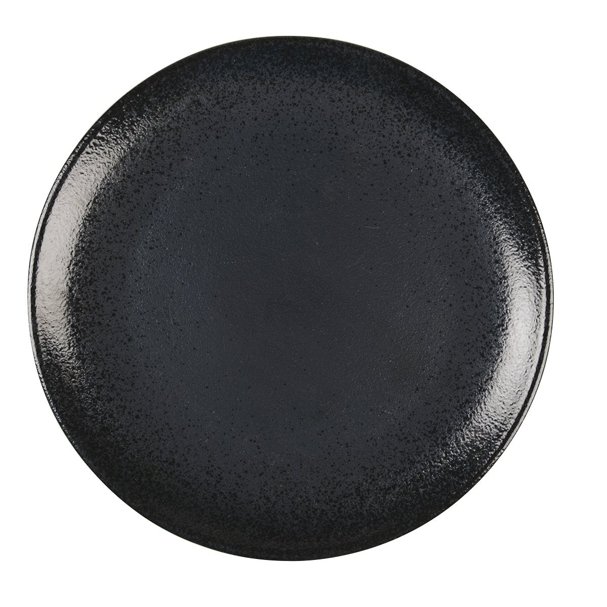 BLACK DESSERT PLATE WITH GLOW 21CM