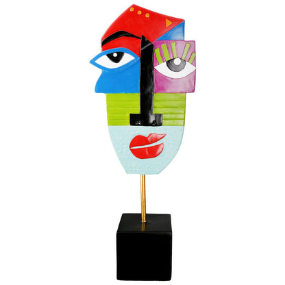 Sculpture face Mondrian H.52 cm