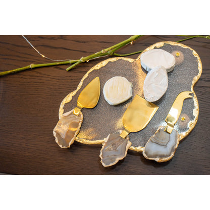 Cloud tray with Golden Bord 29.5x20.5x4cm