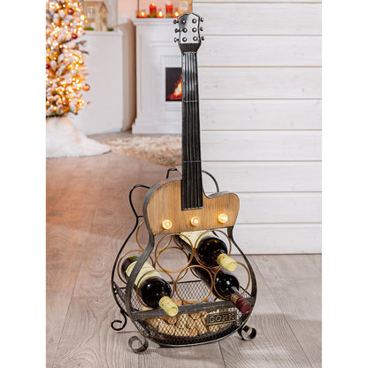 Wine rack guitar cork, height 81.5 cm