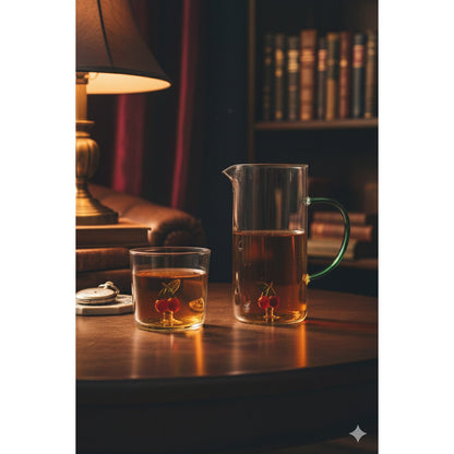 Cherry water glasses 300ml - set of 4